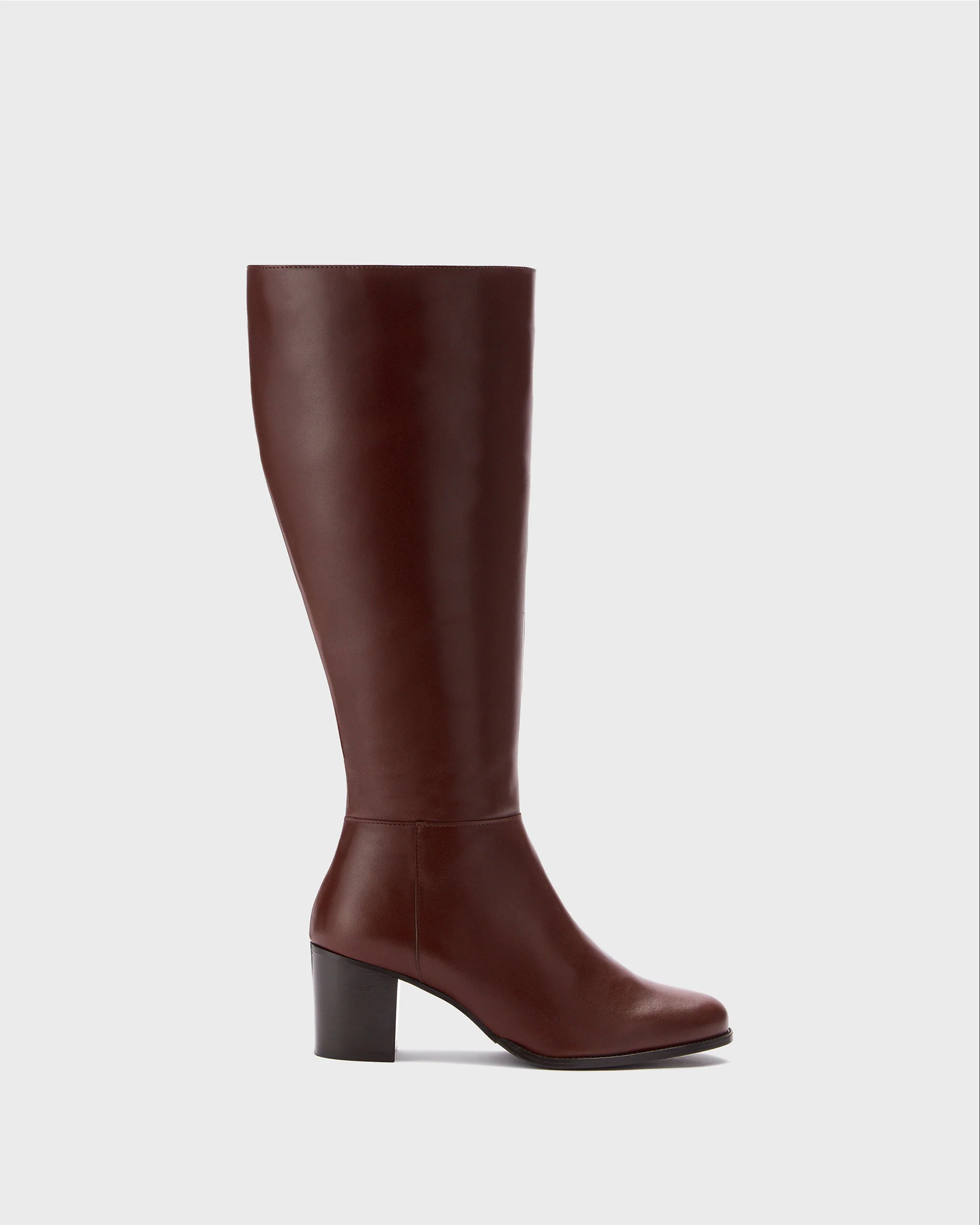 Dalia Standard Knee High Boots in Brown Leather - Image 6